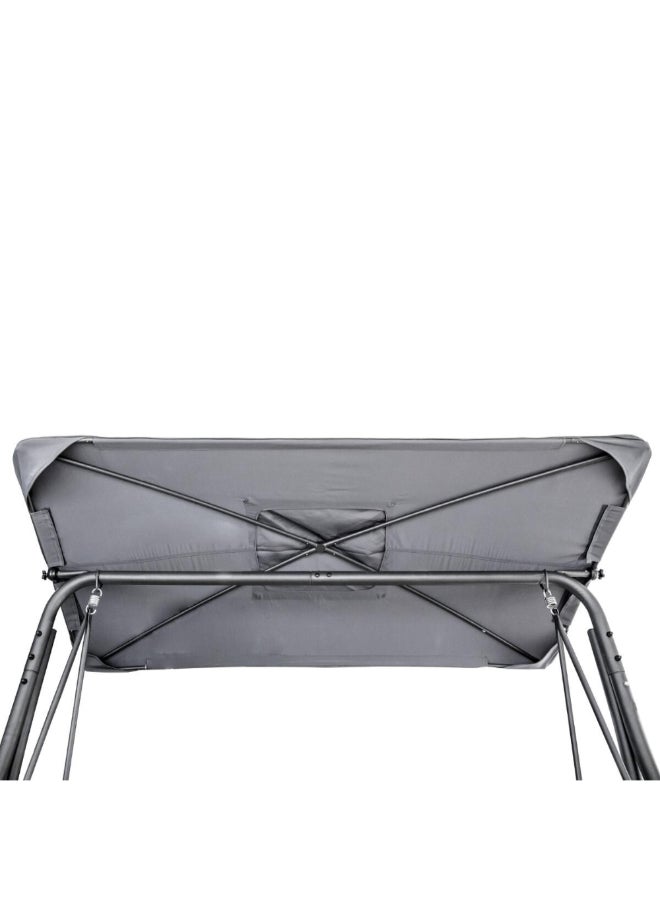 Hesperide Lako 3-Seater Garden Swing Graphite and Slate Grey 177 x 110 x 204 cm 165019 - Image 4